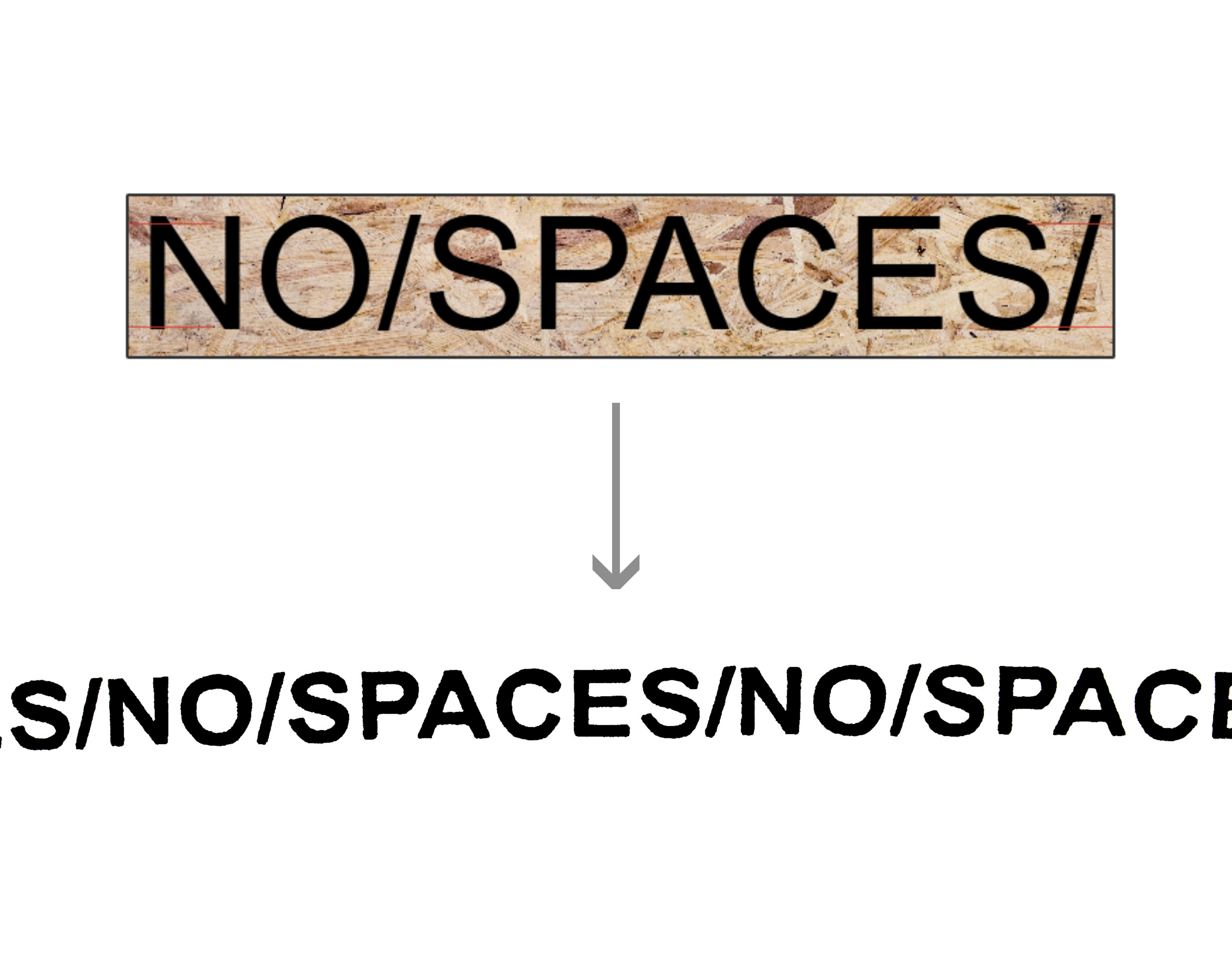 Replace spaces